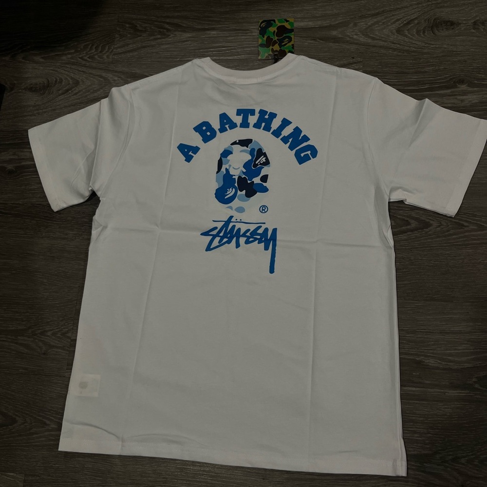 White BAPE t-shirt XL runs smaller